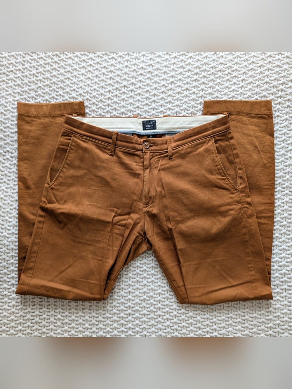 J. Crew Men's Chino Pants in Warm Caramel